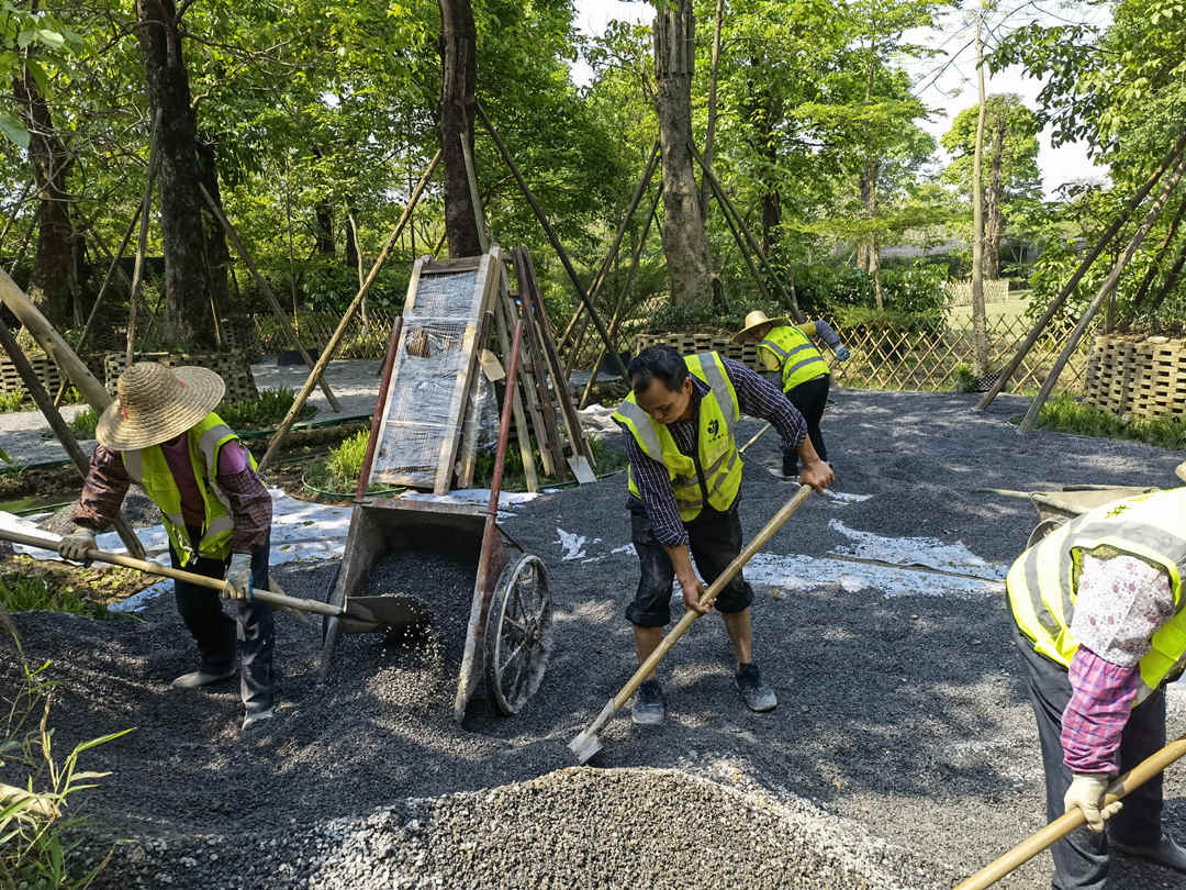 園林綠化工程項目施工現場